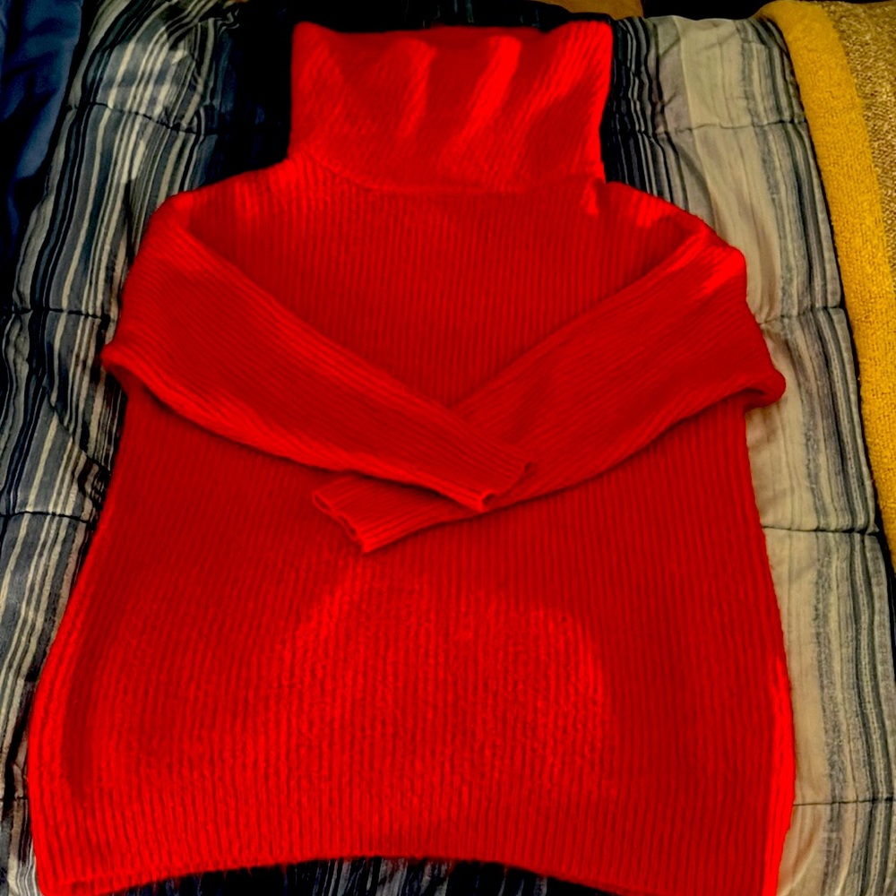 Forever 21 sweater - ruby red - size S, fits more like a L